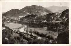 CPA Lourdes la Valle et le Pic du Jer 