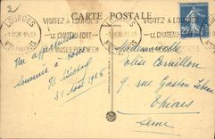 CPA Lourdes Vallee d'Argeles prise du Pic du Jer 