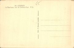 CPA Lourdes la Basilique vue du Chateau Fort 