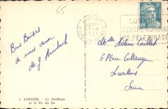 CPA Lourdes la Basilique et le Pic du Jer 