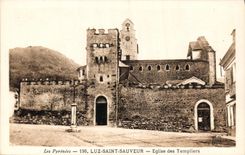 CPA Les Pyrenees Luz Saint Sauveur Eglise des Templiers 
