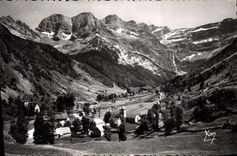 CPA Gavarnie Le Cirque vu du Village 