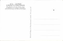 CPA Lourdes La Basilique et la Vierge Couronnee 