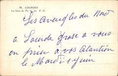CPA Lourdes La Gare du Pic du Jer 