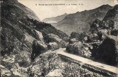 CPA Route de Luz a Gavarnie le Chaos 