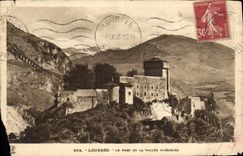 CPA Lourdes Le Fort et la Vallee d'Argeles 