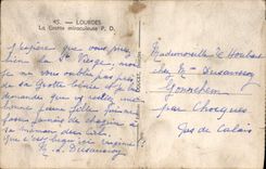 CPA Lourdes La Grotte miraculeuse 