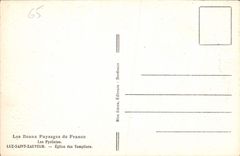 CPA Les Beaux Paysages de France Les Pyrenees Luz Saint Sauveur Eglise des Templiers 