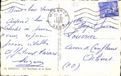 CPA Lourdes la Basilique et le Gave 