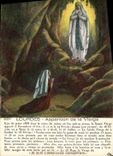 CPA Lourdes Apparrition de la Vierge 