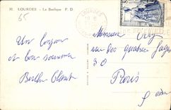 CPA Lourdes La Basilique 