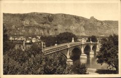 CPA La Douce France Valence Drome le Pont de St Peray et le Rhone 