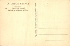 CPA La Douce France Valence Drome le Pont de St Peray et le Rhone 