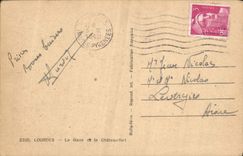 CPA Lourdes le Gave et le Chateau fort 