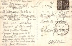 CPA Lourdes Le Chateau Fort et le Gave 