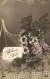 CPA Bonne fete Fleurs