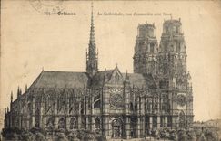 CPA Orleans la Cathedrale vue d'ensemble cote Nord 