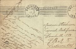 CPA Grenoble Lever de Soleil sur l'Isere 