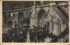 CPA Lourdes Entree du Rosaire 