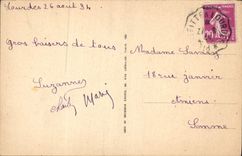 CPA Lourdes La Vierge couronnee 