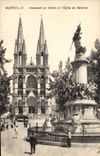 CPA Marseille Monument des Mobiles et l'Eglise des Reformes 