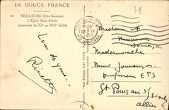 CPA La Douce France Toulouse Hte Garonne l'Eglise Saint Sernin construite du XI au XIII siecle 