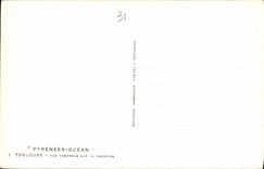 CPA Pyrenees Ocean Toulouse vue generale sur la Garonne 