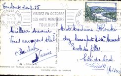 CPA Toulouse Panorama sur Toulouse prise du clocher de St Sernin 