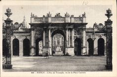 CPA Nancy Arc de Triomphe vu de la Place de la Carriere 