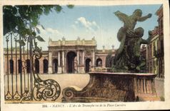 CPA Nancy Arc de Triomphe vu de la Place de la Carriere 