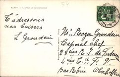 CPA Nancy Le Palais du Gouvernement 