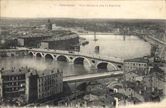 CPA Toulouse Vue generale sur la Garonne 