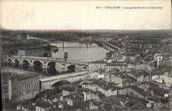 CPA Toulouse Vue generale sur la Garonne 