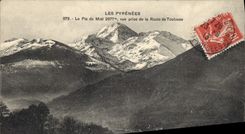 CPA Le Pic du Midi vue prise de la route de Toulouse 