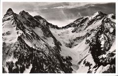 CPA Hospice de France Le pic de la Mine et Venasque l'Hiver 