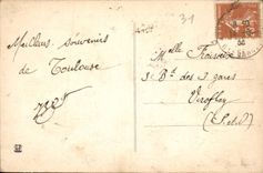 CPA Toulouse Vue Generale sur la Garonne 