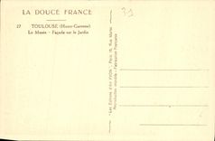CPA Toulouse Haute Garonne Le Musee Facade sur le Jardin 