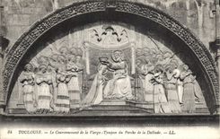CPA Toulouse Le Couronnement de la Vierge Tympan du Porche de la Dalbade 