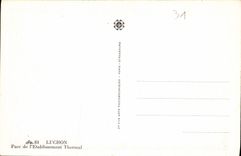 CPA Luchon Pare de l'Establissement Thermal 