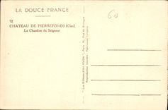 CPA Chateau de Pierrefonds La Chambre du Seigneur 