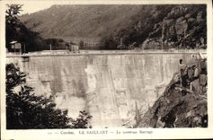 CPA Correze Le Saillant Le nouveau Barrage 