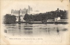 CPA Chateau de Pierrefonds Vue prise de la Gare 