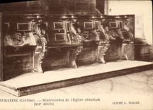 CPA Aubazine Correze Misericordes de l'Eglise abatiale 