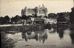 CPA Pierrefonds Le Lac et le Chateau 