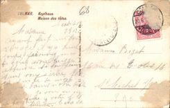CPA Colmar Kopfhaus Maison des tetes 