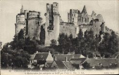 CPA Chateau de Pierrefonds Ruines Construit 