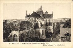 CPA Lisieux L'Abside de la Cathedrale St Pierre 