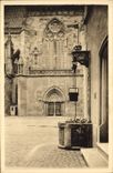 CPA Colmar Haut Rhin Vieux Puits et Portail de l'Eglise St Martin dite la Cathedrale 