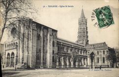CPA Toulouse Eglise St Sernin 