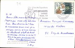 CPA Oloron Sainte Marie Le Gave D'Asfe vu vu Pont en Fer